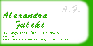 alexandra fuleki business card